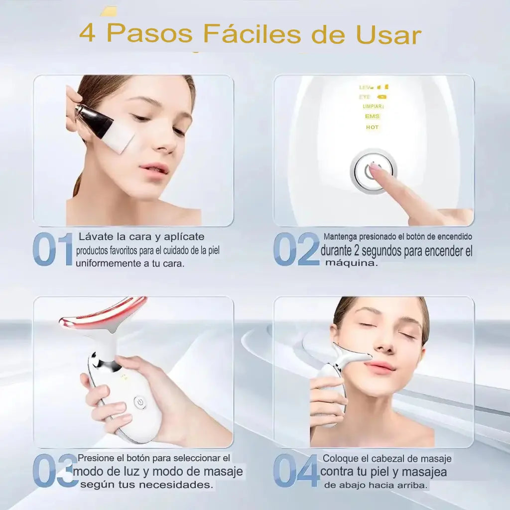 Masajeador Facial Reductor Arrugas Y Papada Recargable ES-1081